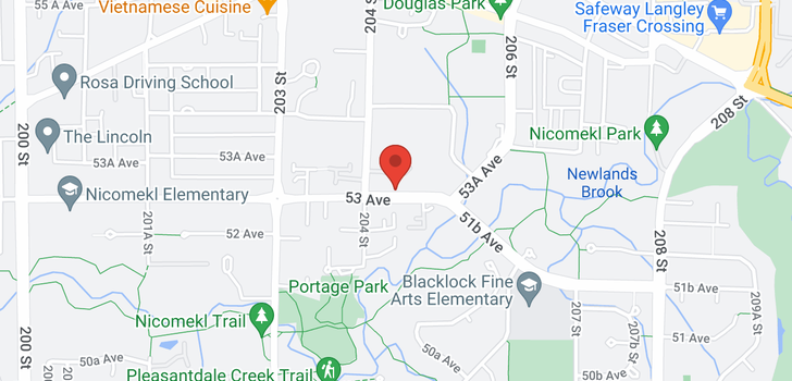 map of 207 20433 53RD AVENUE